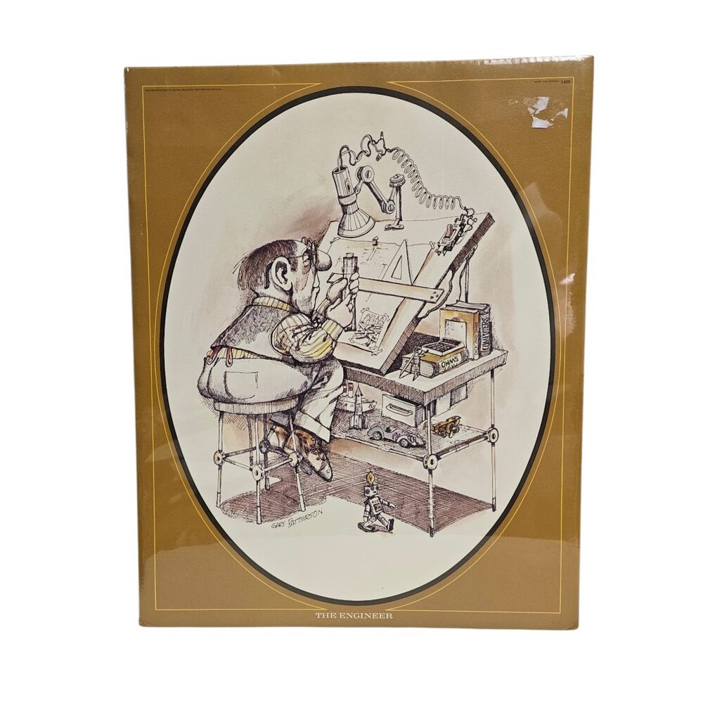 70s "The Engineer" art print by Gary Patterson #1405